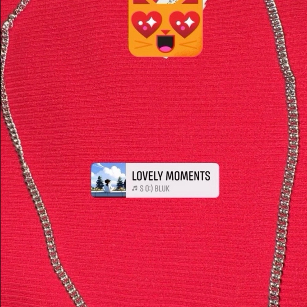 Michael Kors Vibrant Red Top with Silver Accent